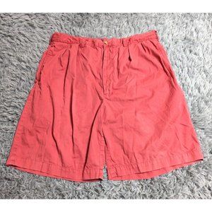 Vintage Polo Ralph Lauren Tyler Fit Mens Shorts Size 35 Salmon Pink Cotton Short